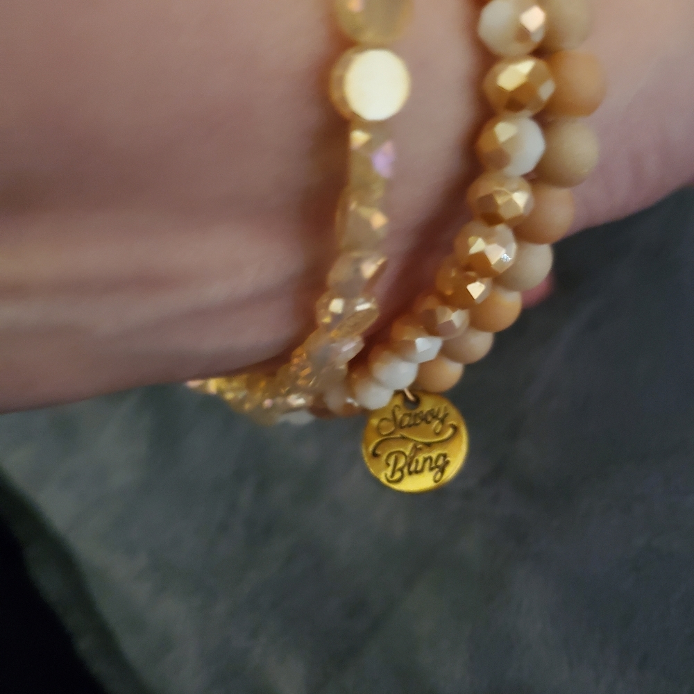3 Savvy Bling Stackable Bracelets
